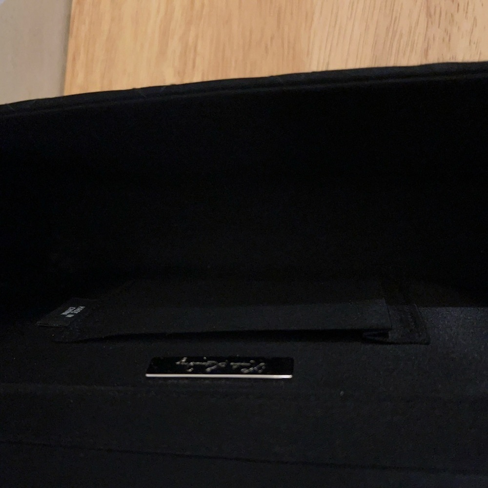 Kate Landry Chanel black quilted bag, Sophisticated Black Quilted Clutch - Picture 9 of 12